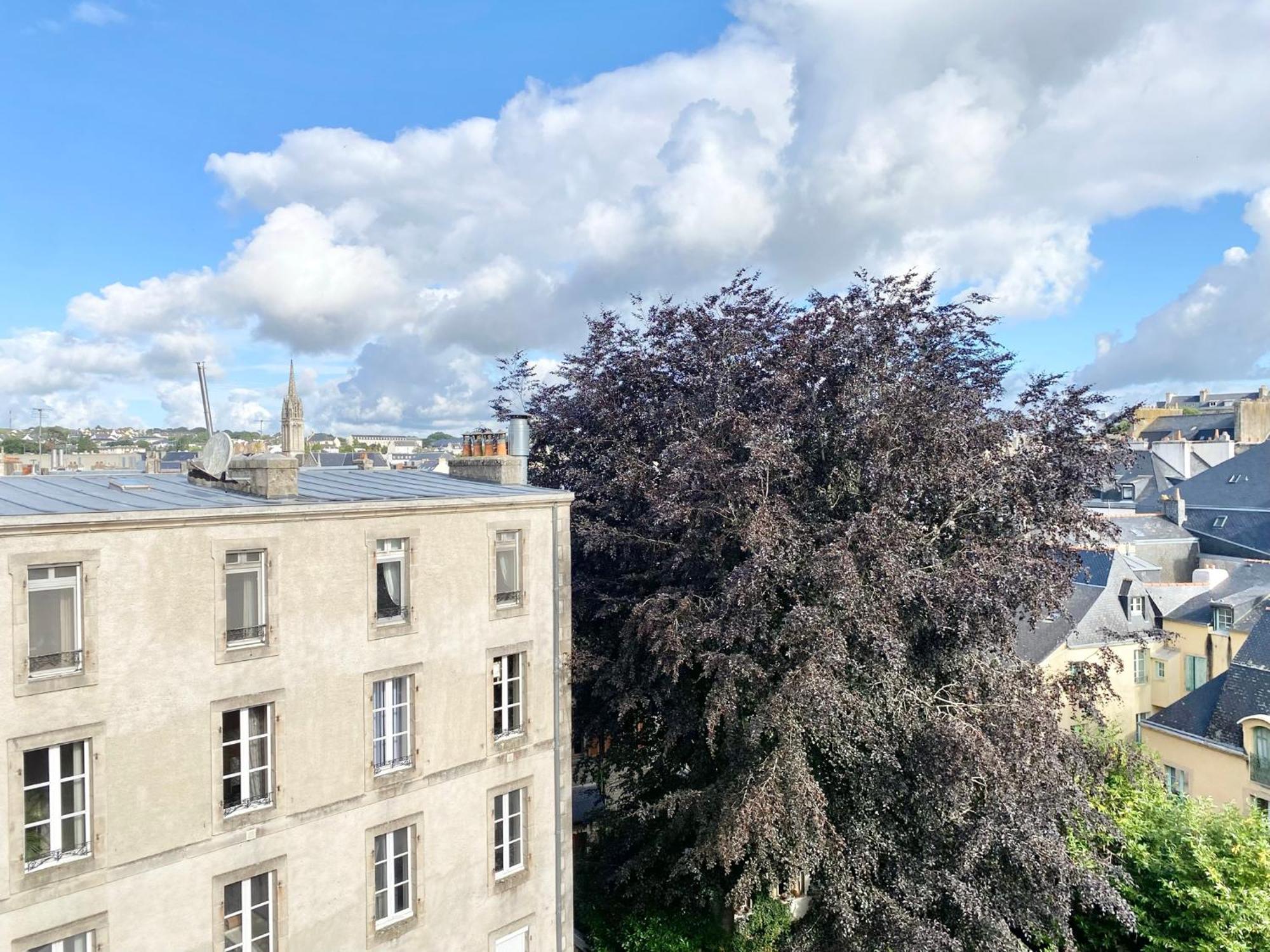 Le Nid Des Quais - Vue Panoramique Au Coeur De La Ville - Wifi - Entree Autonome 坎佩尔 外观 照片